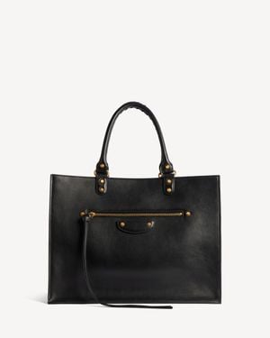 Balenciaga Le City Sleek Tote Bag Large - Black