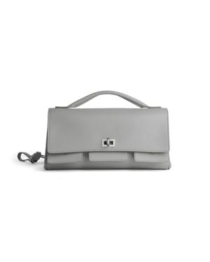 Balenciaga Pochette A Tracolla Bel Air Piccola - Grigio