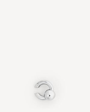Balenciaga Pendiente De Oreja Atom - Blanco