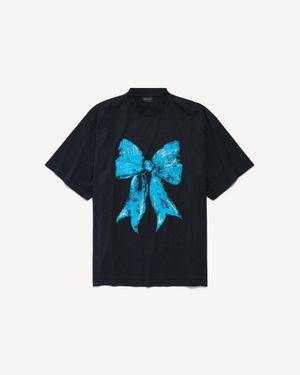 Balenciaga Bow Oversized T-Shirt - Blue
