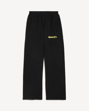 Balenciaga Messy Spray Baggy Joggers - Black