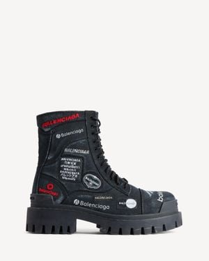 Balenciaga Combat Strike Boot - Blue