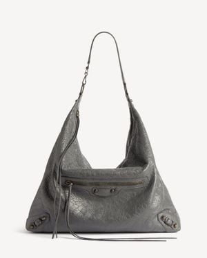 Balenciaga Le City Hobo Bag Large - Grey