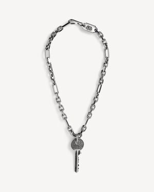 Balenciaga Neverlost Thin Necklace - Metallic
