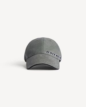 Balenciaga Berretto Tilted Typo - Grigio