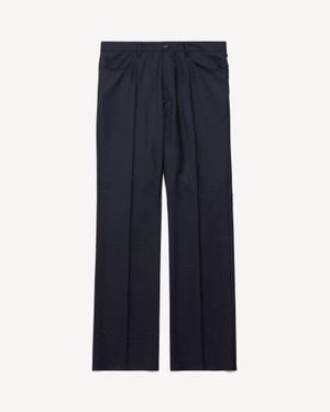 Balenciaga Straight Tailored Trousers - Blue