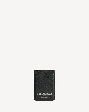 Balenciaga Credit Magnet Card Holder - Black