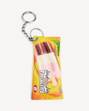 Balenciaga Keyring/charm Snack Pouch - Yellow