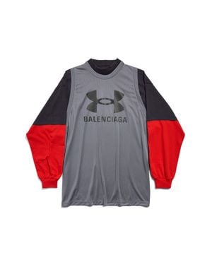 Balenciaga T-Shirt Under Armour Triple Layered - Rosso
