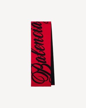 Balenciaga Big B Scarf - Red