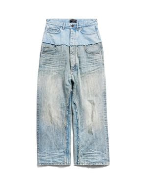 Balenciaga Cut-Up Baggy Pants - Blue