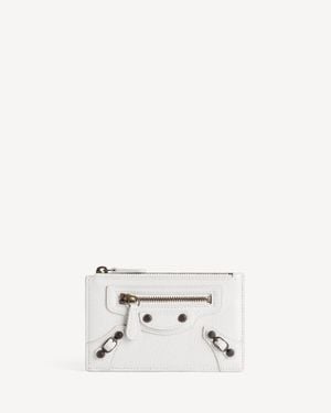Balenciaga Le City Long Coin And Card Holder - White