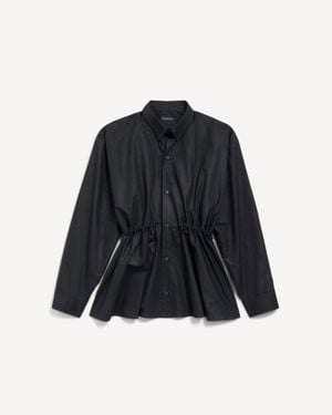 Balenciaga Hourglass Shirt Dress - Blue