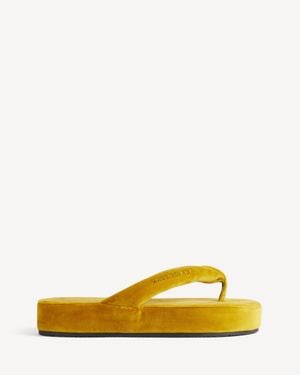 Balenciaga Jet Lag Thong - Yellow