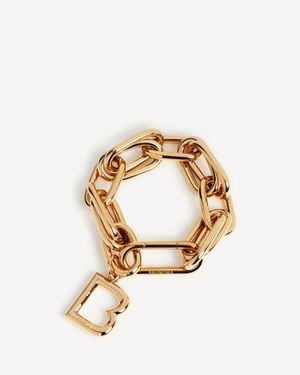 Balenciaga B Link Bracelet - Metallic