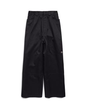 Balenciaga Pantalón Utility Workwear - Negro