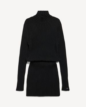 Balenciaga Hourglass Mini Dress - Black