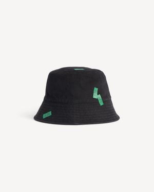 Balenciaga 520 Stickers Bucket Hat - Black