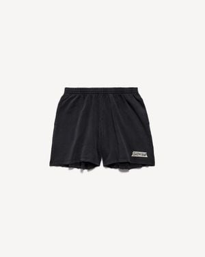 Balenciaga Masking Tape Shorts - Black