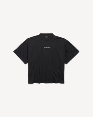 Balenciaga T-Shirt With Logo - Black