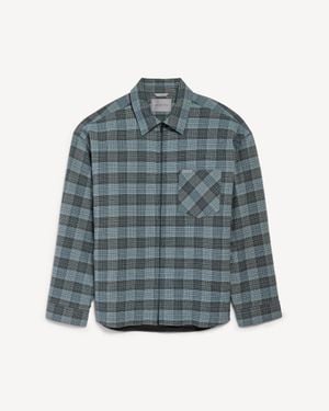Balenciaga Padded Overshirt - Blue