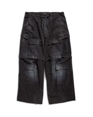 Balenciaga Weite Cargo Hose - Schwarz