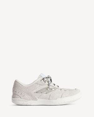 Balenciaga Hamptons Suede Sneaker - White