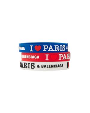 Balenciaga Set De Pulseras Paris Souvenir Champion - Azul