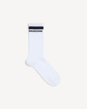 Balenciaga Logo Socks - White