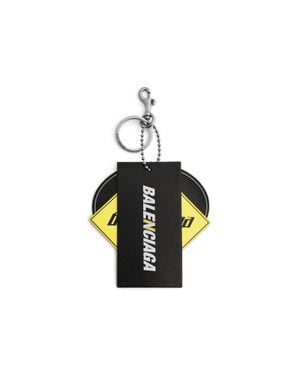 Balenciaga Keychain 3 Tags Charm - Black