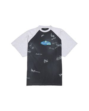 Balenciaga Banana Raglan Oversized T-Shirt - Blue