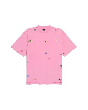 Balenciaga T-Shirt With Print - Pink