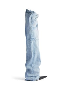 Balenciaga New Flex 90Mm Over-The-Knee Boot - Blue