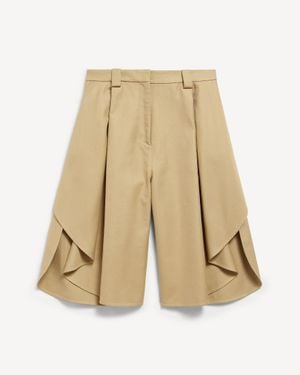 Balenciaga Tulip Bermuda - Natural