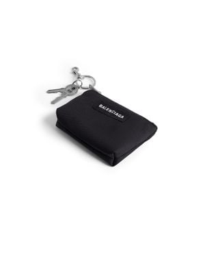 Balenciaga Charm Zipped Pouch - Black