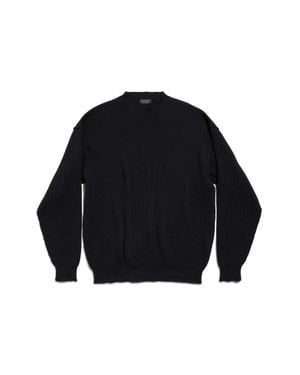 Balenciaga Stretched Crewneck Jumper - Blue