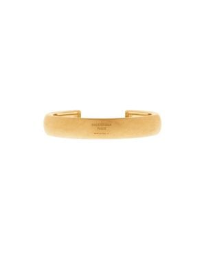 Balenciaga Bracciale Rigido Plated - Bianco