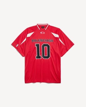 Balenciaga Nba Collaboration Oversized T-Shirt - Red