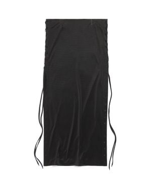 Balenciaga Maxi Gonna Con Lacci - Nero