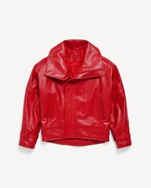 Balenciaga Round Bomber - Red