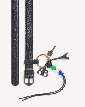 Balenciaga Cinturón Le City Con Charms - Blanco