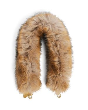 Balenciaga Animal-Free Fur Strap - Natural