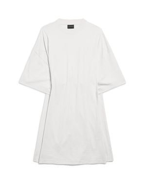 Balenciaga Semi Fitted Dress - White