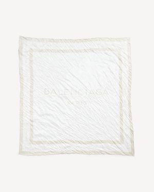 Balenciaga Fragrance Scarf - White