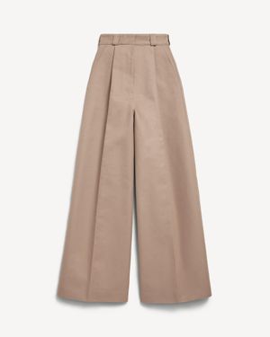 Balenciaga High-Waist Trousers - Natural