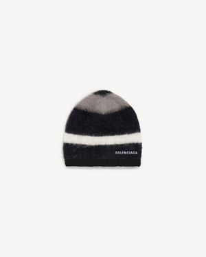 Balenciaga Gorro A Rayas - Negro