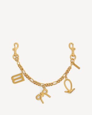 Balenciaga Keyring Chain With Charms - Metallic