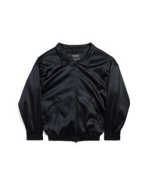 Balenciaga Off-Shoulder Tracksuit Jacket - Blue