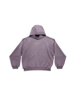 Balenciaga Back Hoodie Medium Fit - Lila