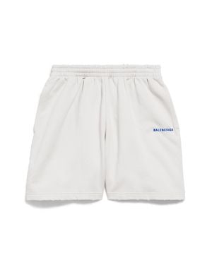 Balenciaga Pantalón Corto Back - Blanco